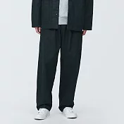 【MUJI 無印良品】男吉貝木棉混工作褲 XL 黑色