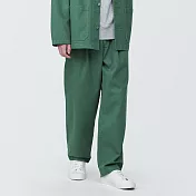 【MUJI 無印良品】男吉貝木棉混工作褲 M 深綠
