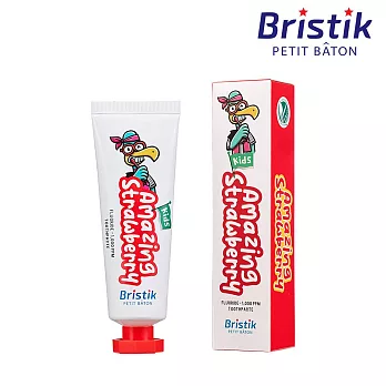 【Bristik】動物小夥伴 兒童含氟牙膏(草莓)50g