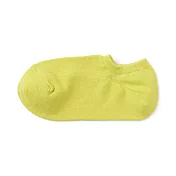 【MUJI 無印良品】女棉混淺口直角襪23-25cm 黃色