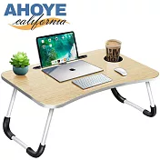 【Ahoye】白楓木摺疊床上桌 (48*30*23cm) 摺疊桌 懶人桌 工作桌