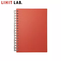 LIHIT LAB N─2671 A6網點活頁筆記本(MUTUAL) 桔紅色