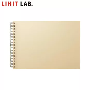 LIHIT LAB N-2675 A5E橫式網點活頁筆記本(MUTUAL) 霧面黃