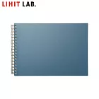 LIHIT LAB N-2675 A5E橫式網點活頁筆記本(MUTUAL) 石板藍