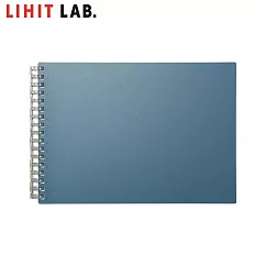 LIHIT LAB N─2675 A5E橫式網點活頁筆記本(MUTUAL) 石板藍