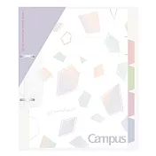 KOKUYO 礦石限定Campus 2孔活頁夾(限定) A4-紫