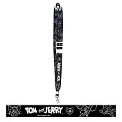 【日本正版授權】湯姆貓與傑利鼠 頸掛繩 掛繩/證件套掛繩 Tom and Jerry - 黑色款