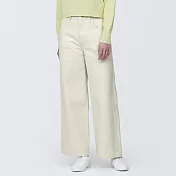 【MUJI 無印良品】女有機棉丹寧寬版寬鬆褲 22 原色
