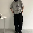 【AMIEE】日系復古簡約寬鬆工裝褲(男裝/KDPY-Q54) M 黑色