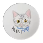 【小倉陶器】MEOW 可愛貓咪陶瓷小皿10cm ‧ 虎斑貓