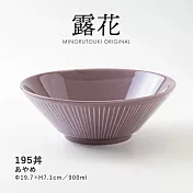 【Minoru陶器】露花 陶瓷丼飯餐碗900ml ‧ 霧紫