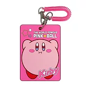 【日本正版授權】星之卡比 矽膠 彈力票卡夾 票夾/證件套/悠遊卡夾 卡比之星/Kirby - 粉色款