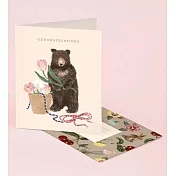 【 Clap Clap 】BABY BEAR CONGRATULATIONS CARD 萬用卡 #GCXF15