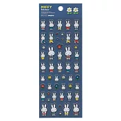 【日本正版授權】米飛兔 燙金貼紙 貼紙/手帳貼/裝飾貼紙 Miffy/米菲兔