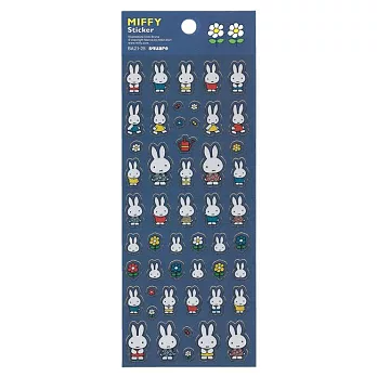 【日本正版授權】米飛兔 燙金貼紙 貼紙/手帳貼/裝飾貼紙 Miffy/米菲兔