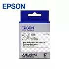 EPSON LK-6TWJ C53S656421標籤帶(消光霧面24mm)透明白