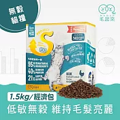 【毛起來】【毛食事計畫】 護膚無穀貓糧-S23化毛南瓜雞 1.5kg