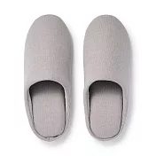 【MUJI 無印良品】棉平織室內拖鞋/XL灰色