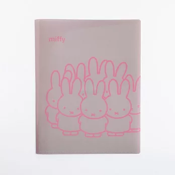 【Green Flash】Miffy米飛兔系列 6層資料夾A4 ‧ 灰色