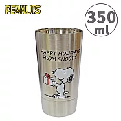 【日本正版授權】史努比 雙層不鏽鋼杯 350ml 日本製 保溫杯/保冷杯 Snoopy/PEANUTS - A款