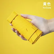 【好拾選物】UPF50+ 迷你折疊傘/黑膠遮陽傘/防曬/輕量 -黃色