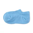 【MUJI 無印良品】兒童棉混淺口直角襪19-23cm 淺藍