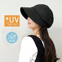 日本 QUEENHEAD 冷感抗UV自由變型帥氣小顏防曬帽9173 黑色