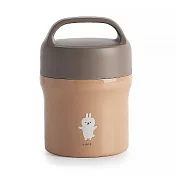 【SABU HIROMORI】日本MOOMOO不鏽鋼真空保溫湯罐/便當盒/午餐盒 320ml 粉紅兔
