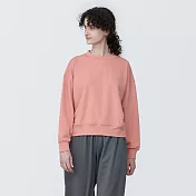 【MUJI 無印良品】女抗UV速乾聚酯纖維圓領衫 S 粉紅
