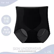 【KISSDIAMOND】S曲線收腹提臀高腰無痕內褲(KDW-8730) XL 黑色