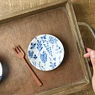 【Yamani】美濃燒｜藍瓷花 陶瓷小皿10cm ‧ 秘境