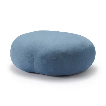 【MUJI 無印良品】柔軟多用途靠枕/藍色