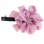 【PinkyPinky Boutique】柔美緞帶花朵髮夾 (櫻粉)