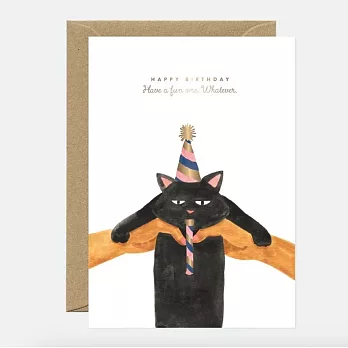 【AWS】Whatever cat - Birthday Greeting card 生日卡 #1370