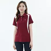 【遊遍天下】女款顯瘦抗UV吸濕排汗短袖機能POLO衫(GS1048) 5XL 紅色