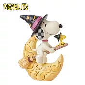 【正版授權】Enesco 史努比 在月亮上騎掃把 塑像 公仔/精品雕塑 Snoopy/PEANUTS