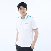 【遊遍天下】男款抗UV防曬吸濕排汗速乾機能POLO衫(GS1045) 2XL 白色
