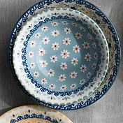 【Marusan Kondo】Polish波蘭碎花 陶瓷餐碗17cm ‧ 松藍