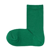 【MUJI 無印良品】女棉混足口柔軟舒適直角襪23-25cm 嫩綠