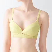 【MUJI 無印良品】女尼龍可調整胸型胸罩 M 淺黃