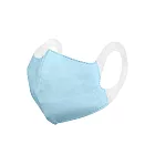 順易利- 幼童3D立體醫用寬耳帶口罩(寬版耳帶 無鼻樑壓條)多色可選 (藍色)