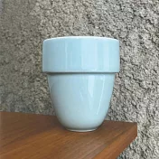 【Cores】有田燒雙層馬克杯｜瓷製可微波 (青白色)
