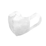 順易利- 成人3D立體醫用寬耳帶口罩-50片/盒(寬版耳帶 無鼻樑壓條) (白色)