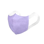 順易利- 成人3D立體醫用寬耳帶口罩-50片/盒(寬版耳帶 無鼻樑壓條) (紫色)