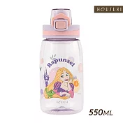 【HOUSUXI舒希】迪士尼長髮公主系列-Tritan彈蓋水瓶550ml