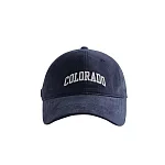 Colorado復古棒球帽 英文刺繡鴨舌帽(多色可選) 藏青色