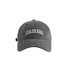 Colorado復古棒球帽 英文刺繡鴨舌帽(多色可選) 深灰