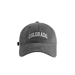 Colorado復古棒球帽 英文刺繡鴨舌帽(多色可選) 深灰