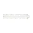 【MUJI 無印良品】聚碳酸酯折疊尺透明.收合時15cm、展開後30cm