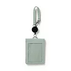 【MUJI 無印良品】立式卡片夾(附伸縮拉繩) /苔綠